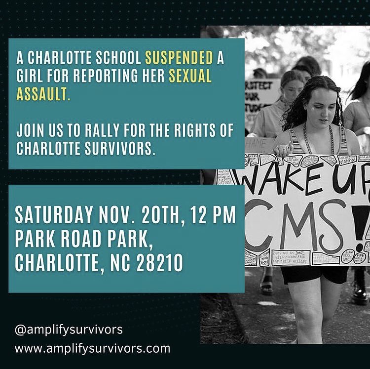 make sure to join us this weekend as we rally for support for survivors of K-12 Sexual Violence in CMS

#charlotte #titleix #survivors #northcarolina