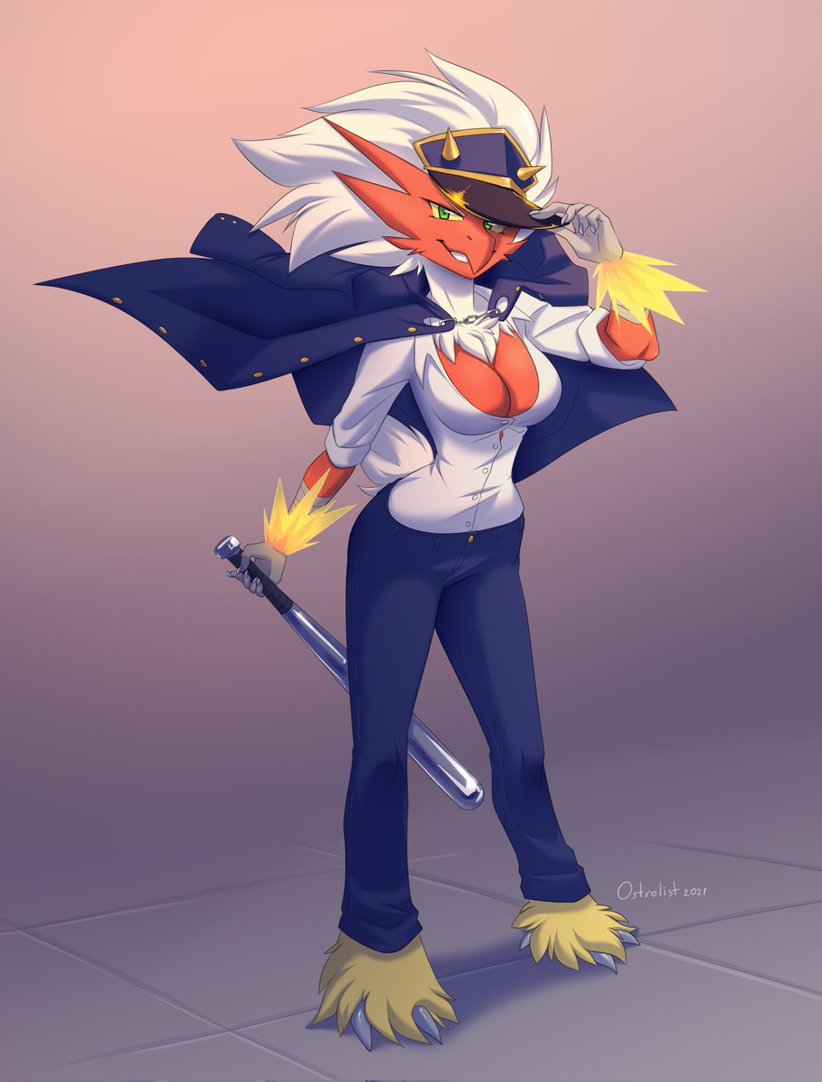 Name: Addie 
Species: Blaziken
Sex: Female
80% sub 20% Dom
Personality: Bad girl, doesn't follow the rules but doesn't stand for bullying. (Unless you're into that)