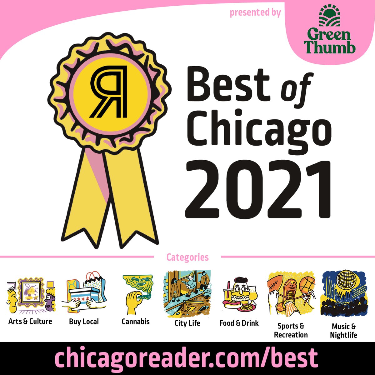 🏆 Nominations for Best of Chicago 2021 open up tomorrow! Do you have your list of faves at the ready? ✍️ Sign up for our email alerts so you don't miss our 2 rounds of voting 👀 #BOC2021 mailchi.mp/chicagoreader/…