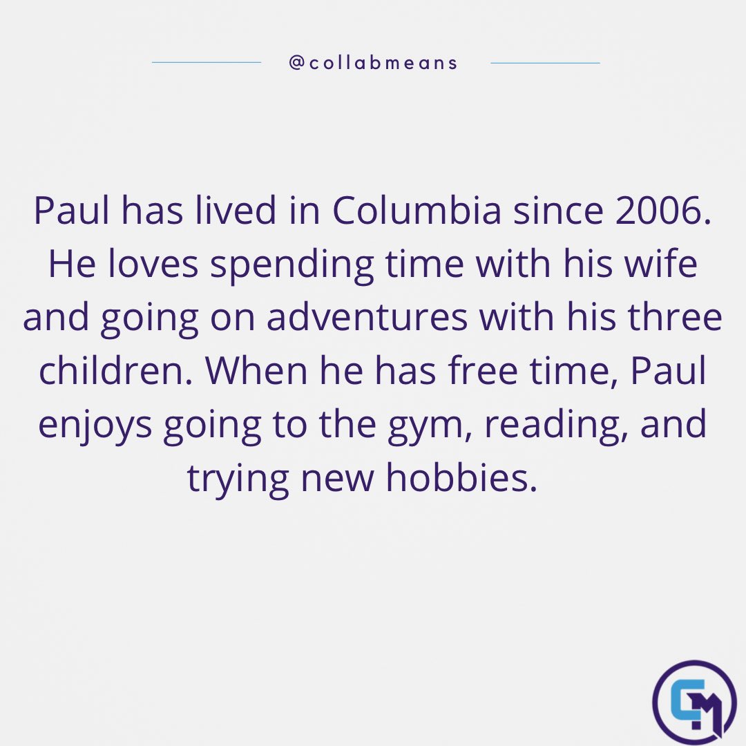 CollabMeans's tweet photo. For this weeks #MeetTheTeamTuesday we have Paul, he is one of our new associate counselors. Please give Paul a warm welcome and comment any questions you may have for him!
••••••••••••
#FindBalance #StopTheStigmaStartTheConversation #ColumbiaSC #SCCounseling https://t.co/wMuaBmk1zX