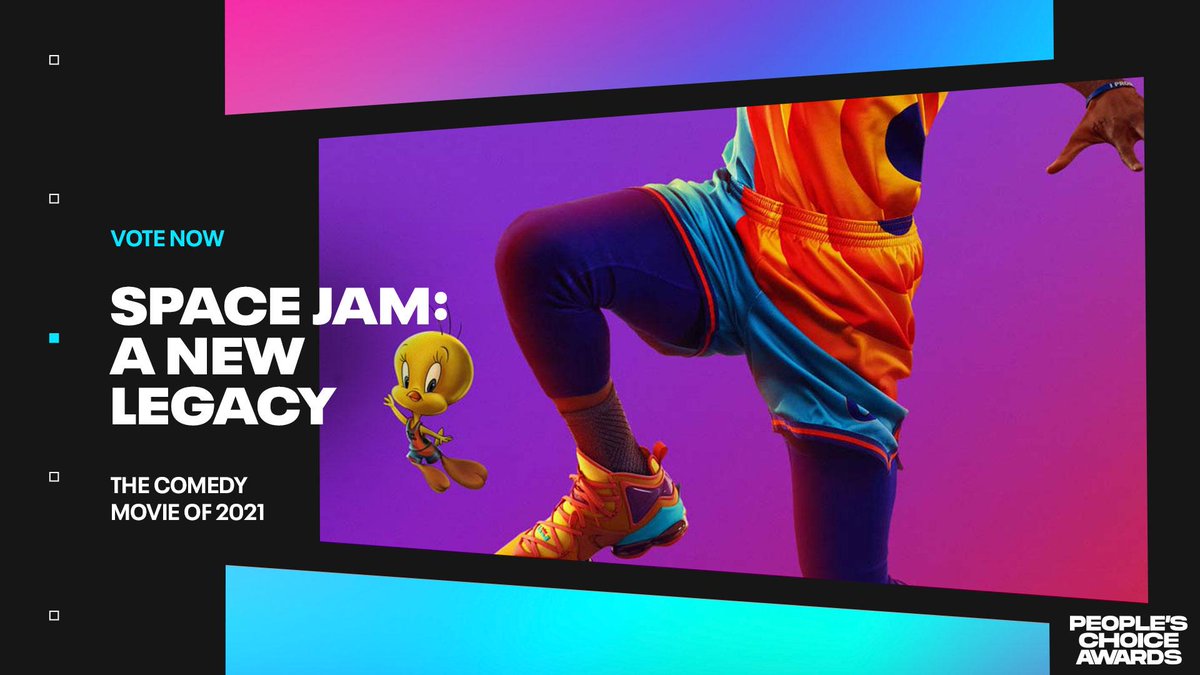 It’s game time. Space Jam: A New Legacy is nominated for the Comedy Movie of 2021 at @PeoplesChoice Awards. To vote, retweet this or send a tweet with #TheComedyMovie + #SpaceJamMovie #PCAs 🏆