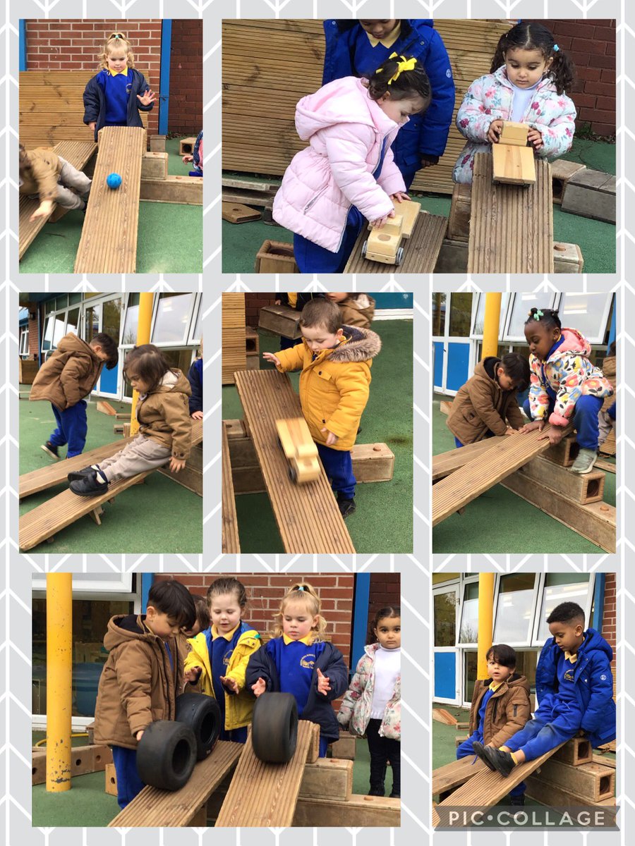 EvertonNursery's tweet photo. Ready, steady, go! Exploring the different ways balls, tyres, trucks and ourselves can move down the ramps!
#Cresswell1Class2021 #eyfs #exploringmovement #physicaldevelopment #earlyscience https://t.co/FQDTFRkArw