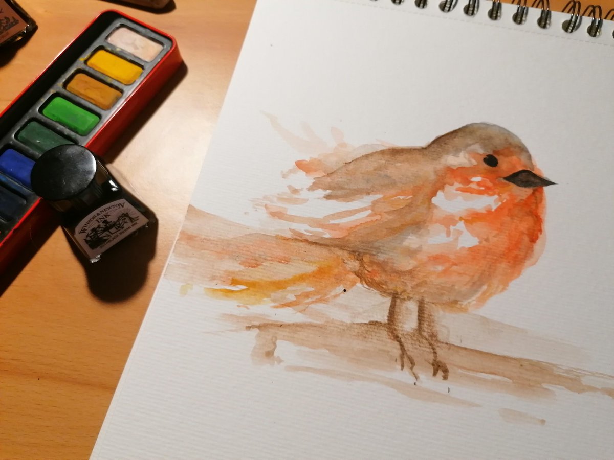 I was suddenly in the mood to draw with watercolors again and the amateurity of it all