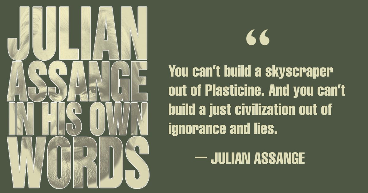 orbooks's tweet photo. 💥 Out now: JULIAN ASSANGE IN HIS OWN WORDS 💥

In this highly accessible survey of Assange's philosophy and politics, his words run free, offering an invitation to fight for a better world and inspiration when doing so. #FreeAssangeNOW

Get 20% off here: https://t.co/dhzg2L7u6n https://t.co/DjNpkjNCs0