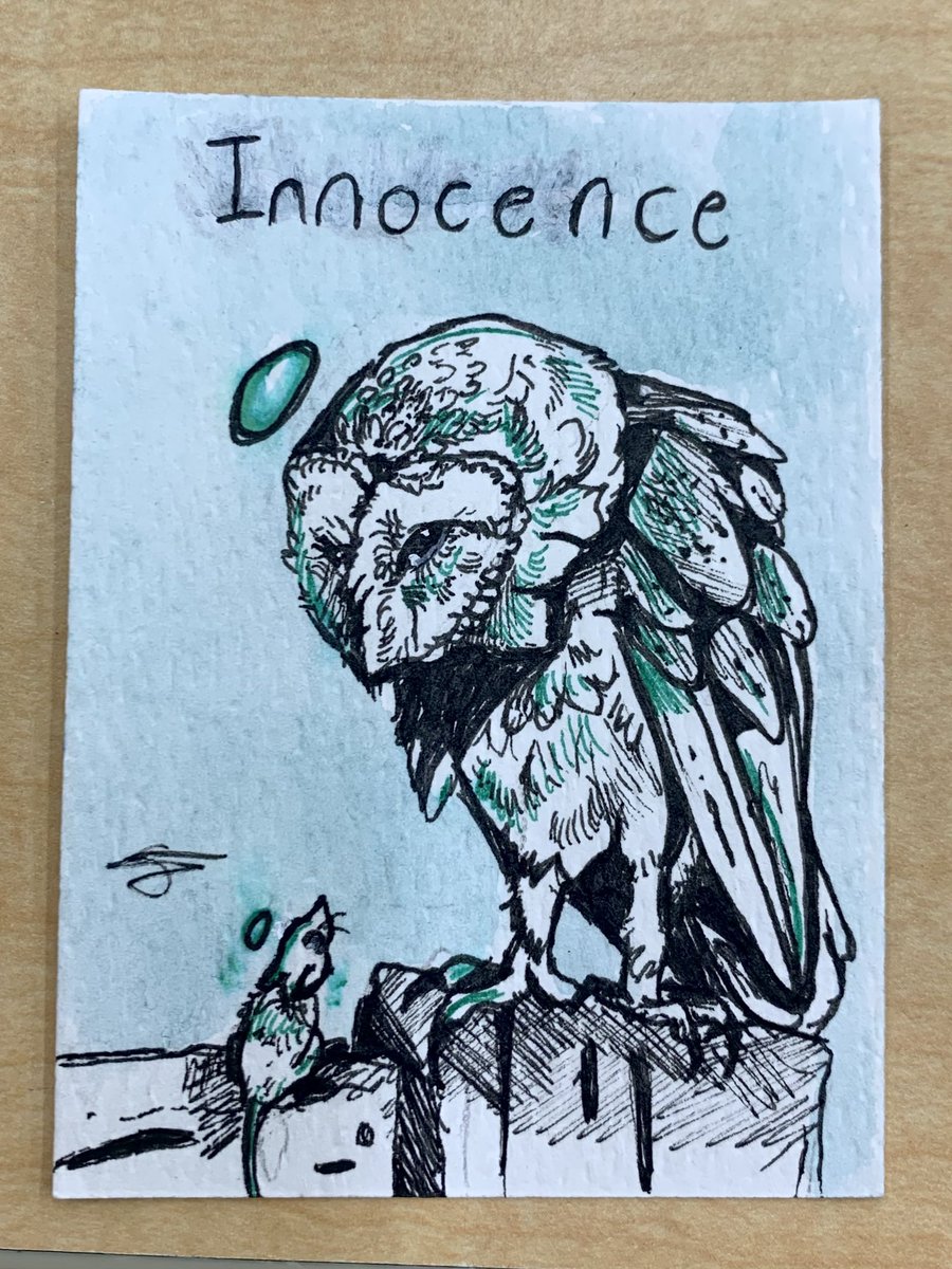 Clouded_Purpose's tweet photo. Artist trading cards (20/20) 
——————
This is for school 
——————
#inked #ink-drawing #ink #inkartist #inks #inksketch #inkillustration  #inksketchbook #inksketches #inksketcher #inksketchings #inkpen #inkpenart #inkpendrawing #inkpensketch #sketch #sketching #art 
#illustration https://t.co/IOifaTcE7P