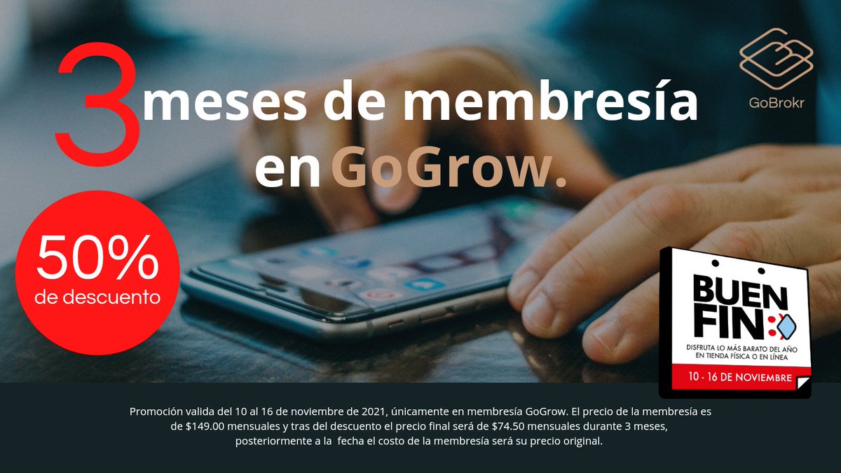 GoBrokr's tweet photo. 📣Aprovecha el último día del buen fin en GoBrokr.📣
"Con GoBrokr no busques, encuentra"📲
#BuenFin2021 #Oportunidad #membresía #casa #inmuebles #GoBrokr #app #GooglePlay #confianza #BuenFin #compra #Venta https://t.co/Y14Pyf4bqP