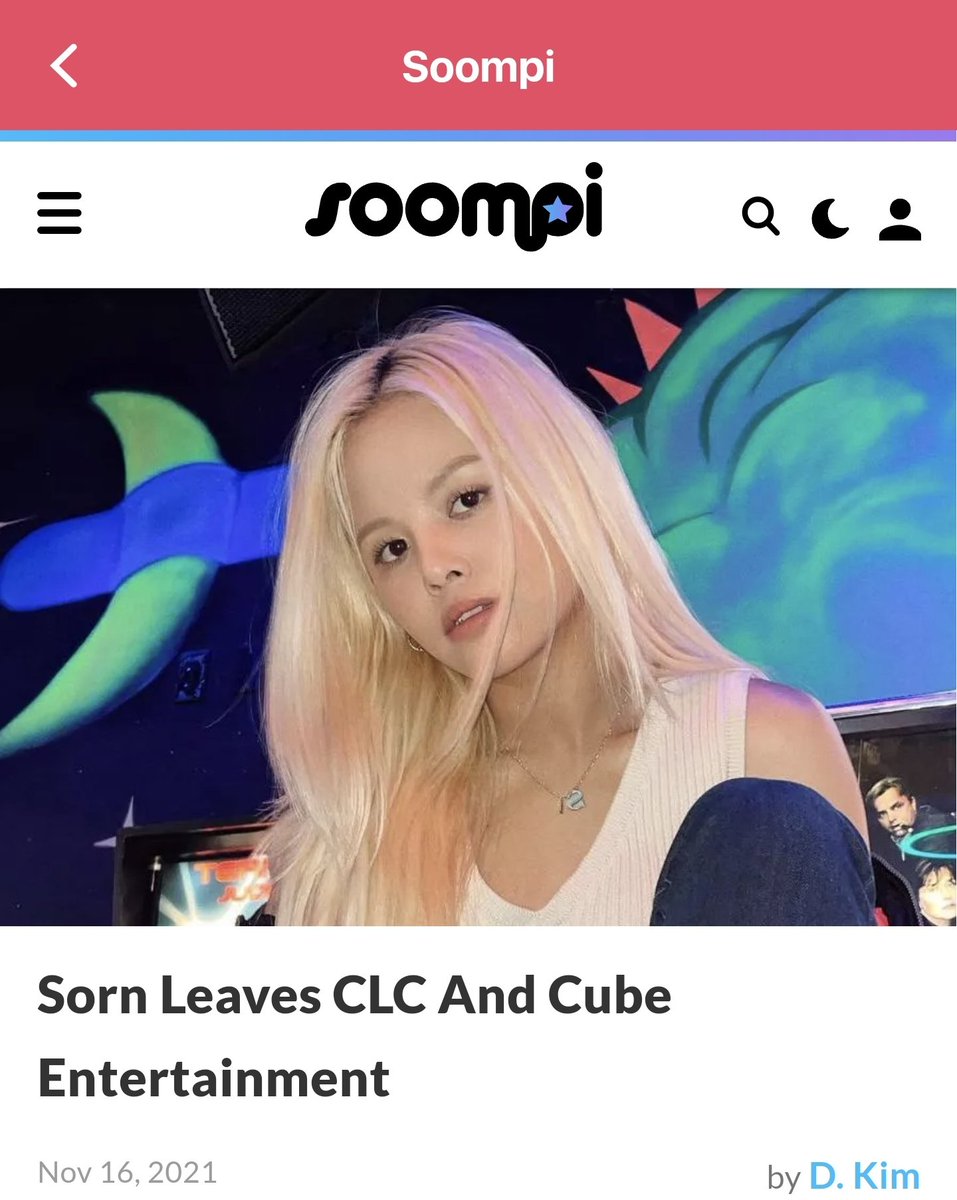 theQoos_'s tweet photo. [K-Pop NEWS] DAILY RECAP | 11/16/21

[News/soompi] Sorn Leaves CLC And Cube Entertainment

#CLC #Sorn #CUBE
More On📲: https://t.co/vo6h4evFt4 https://t.co/L1QCwg3nhF