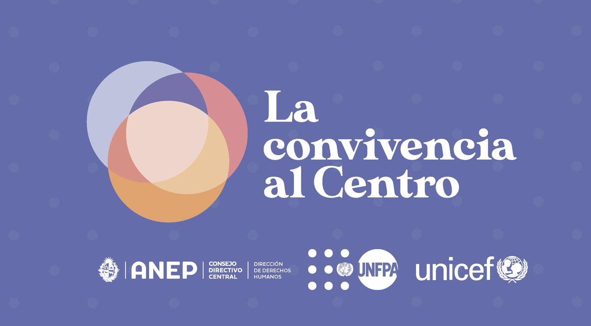 🗓 Mañana miércoles 17 de noviembre
⏲ Hora 11:00
Lanzamiento de la campaña de sensibilización "la convivencia al centro" Promueve: ANEP
<a href="/UNICEFuruguay/">UNICEF Uruguay</a> <a href="/UNFPAuruguay/">UNFPAUruguay</a> 
📲en vivo por: youtube.com/c/ANEPUruguay