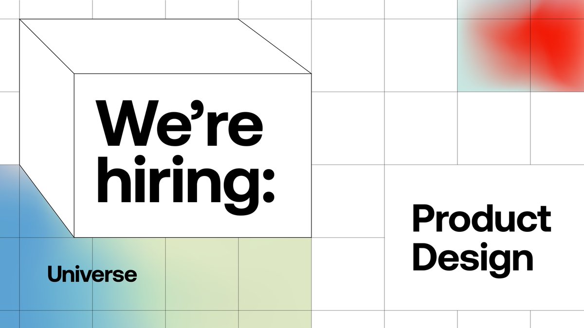 🚀 Universe is hiring a Product Designer to join our design studio. We are pushing the boundaries of what's possible on mobile. We are creating new interfaces that unlock creativity. If this resonates I want to meet you! Say hello at cdunn@onuniverse.com