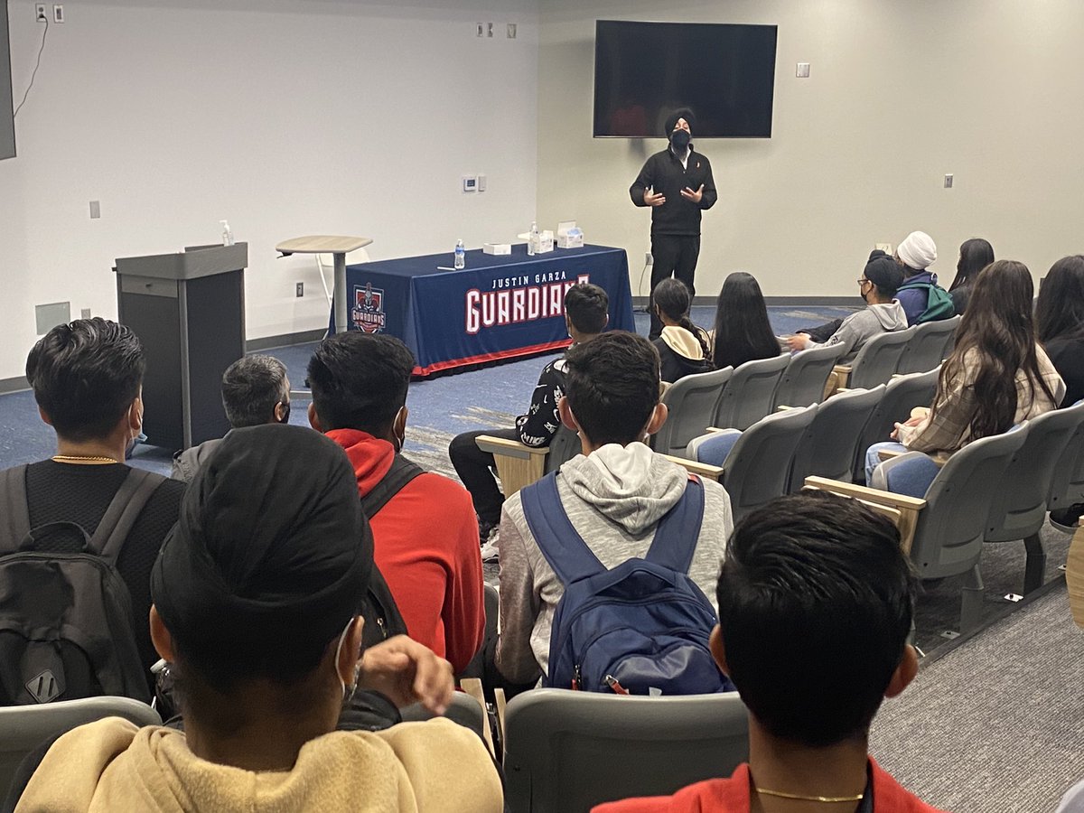 Thank you Trustee Chann for visiting JGHS &amp; addressing our students for Sikh Heritage Week. #WeAreJG <a href="/CentralUSD/">Central Unified</a>