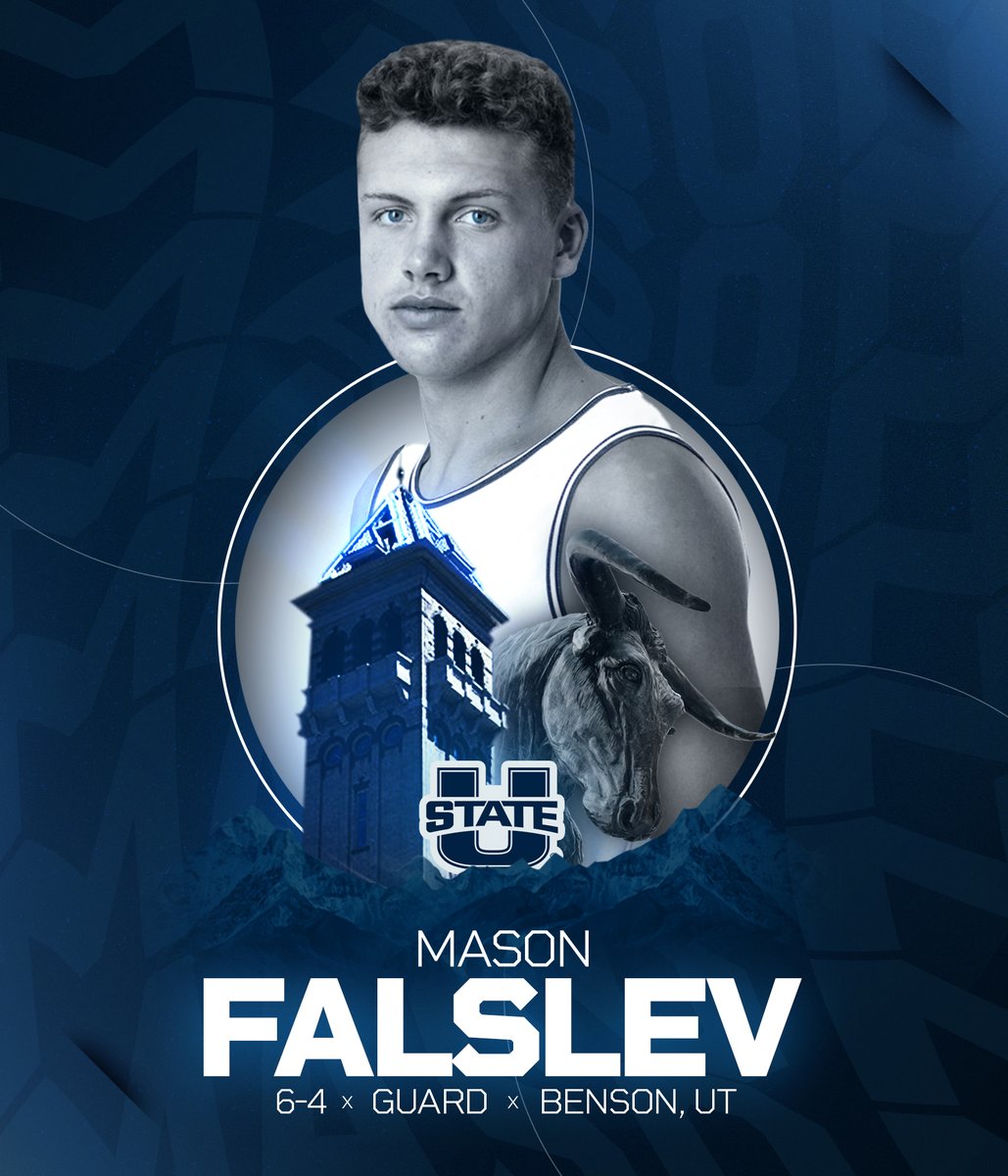 USUBasketball's tweet photo. ✍️✍️✍️

Let's go ahead and make this OFFICIAL ➡️ Welcome to the squad @mason_falslev!

➡️ https://t.co/UrEos8nWJU

#AggiesAllTheWay https://t.co/pGc7qdQnj6