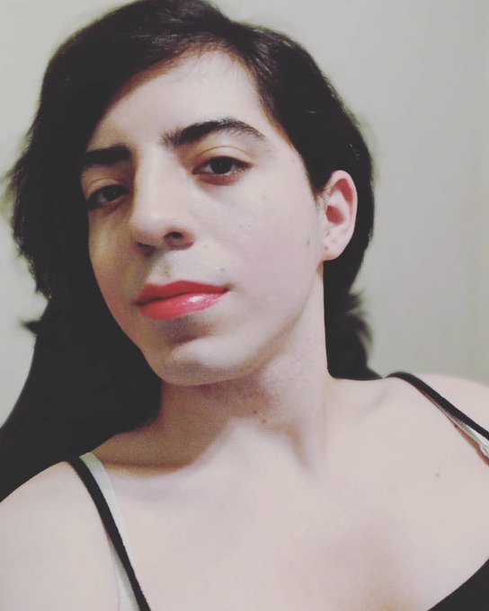 3 pic. How do I look without a wig?? #femboy #feminization #sissy #crossdresser #sissylove #trap #trans