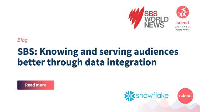 stugarrow's tweet photo. @Talend brings the Australian broadcaster's diverse and multi-platform data from dozens of sources into a single, central data platform for fresh insights. #dataintegration #customersuccess #TalendDataMasters @SBS Read their story: https://t.co/z2Oodz44Of https://t.co/6T99RBlcWe