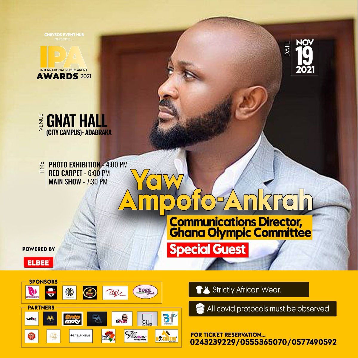 ipauniverse's tweet photo. #ipa_awards #internationalphotoarena
@yawsports happens to be one of our special guests for this year's event, I don't think you will be missing this, it's happening just this Friday with @ghanatourismGTA
@Iamkabareebe @thegbcghana https://t.co/l9rdx0DiB5