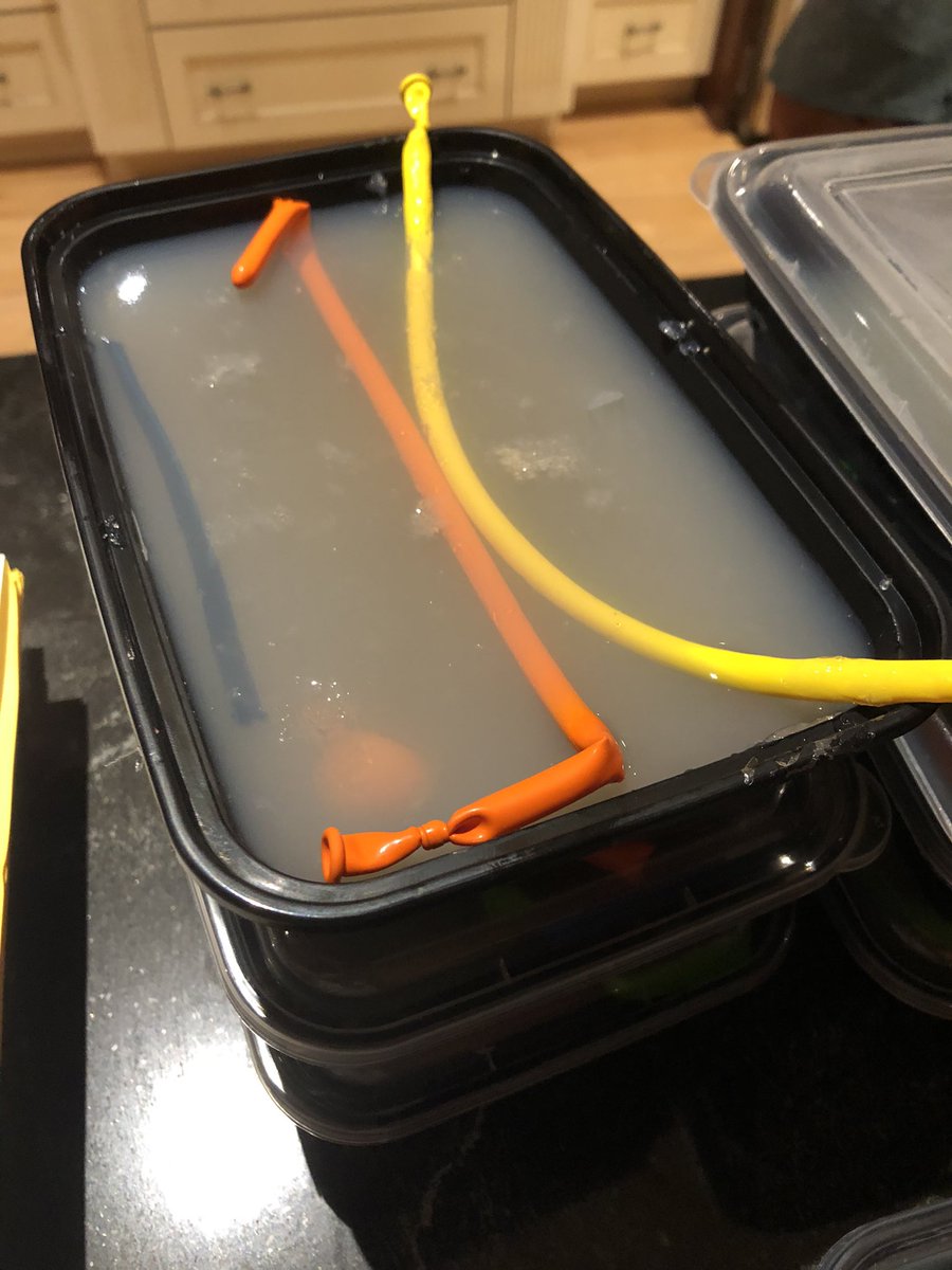 Successful first attempt cooking up some agar phantoms for an upcoming course   Thanks to <a href="/POCUSClub/">Nicolas Lim</a> for the tasty recipe!