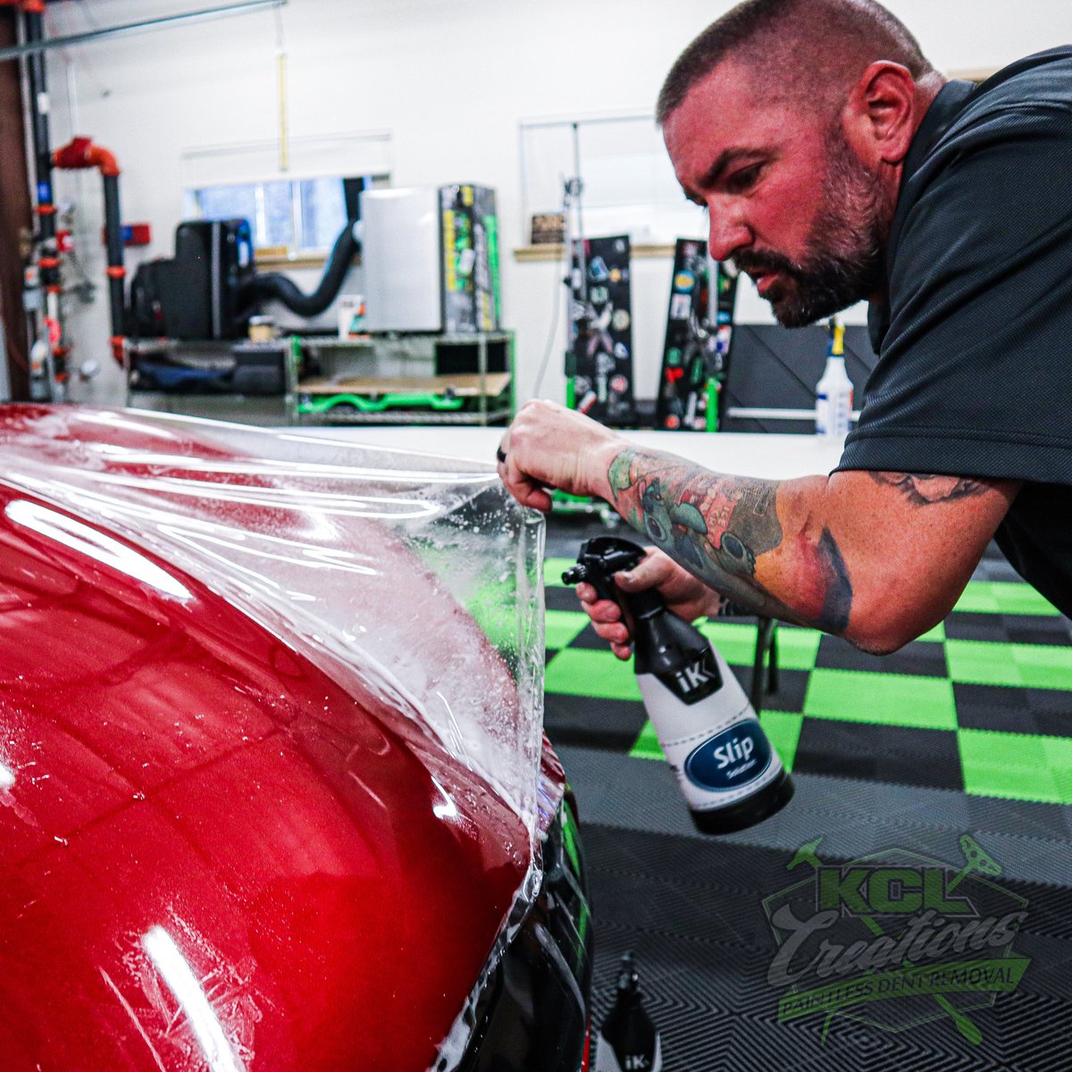 kclcreations's tweet photo. Xpel Ultimate Plus paint protection film being installed by Koby, (our factory trained installer) on a brand new Mustang MachE.

#mustangmache #xpel #ultimateplus #paintprotection #paintprotectionfilm #windowtint #xpelultimateplus #xpelstealth #tesla #ev https://t.co/xetC0HXje9