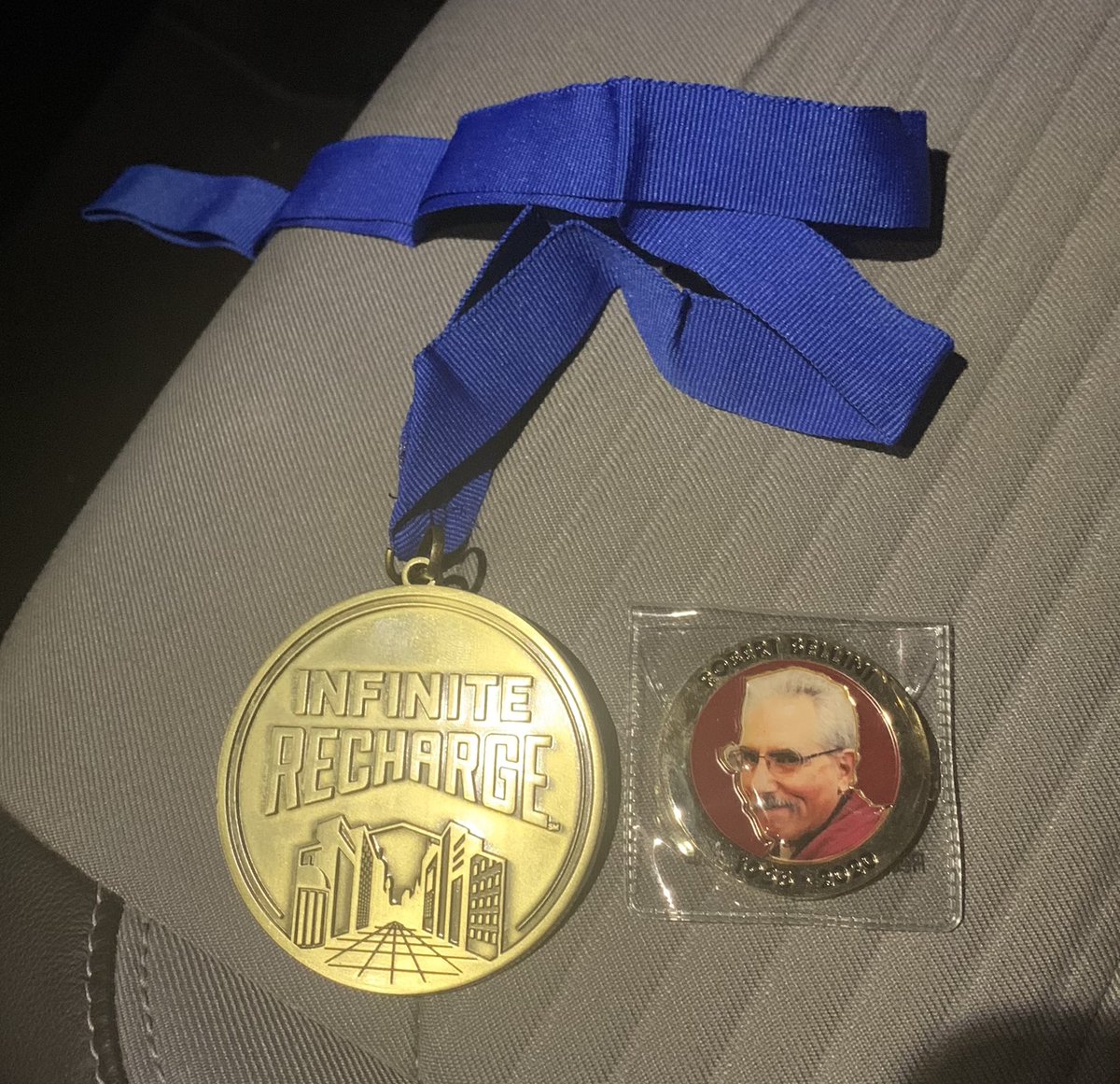 Thank you <a href="/DAWGMA1712/">Dawgma 1712</a> for your time. Great to return the “original” team shirt to its rightful home &amp; honor a leader who helped enable the journey. Finding a thriving team of 40+ w/ active and engaged mentors honors Mr. Hughes’ legacy better than I ever could. #charactercounts