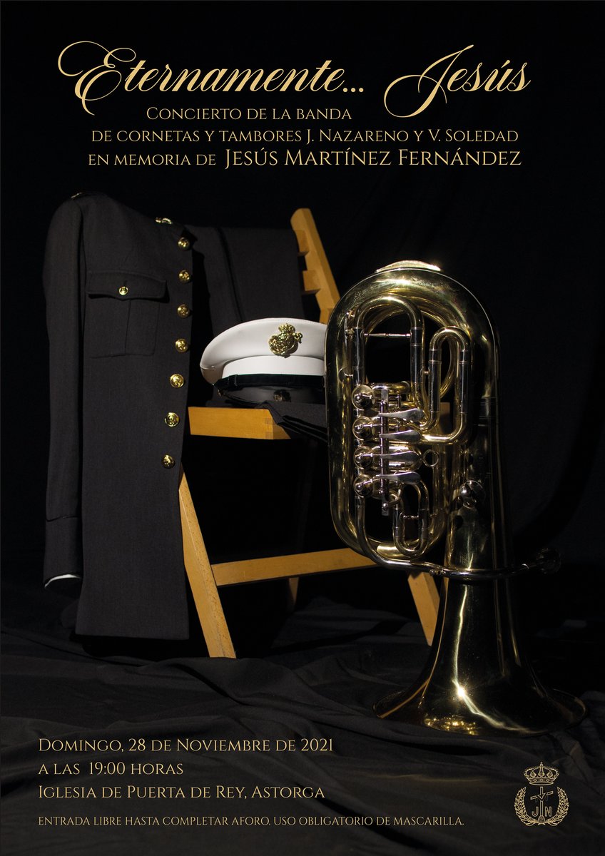 NazarenoSoledad's tweet photo. 🎼 Eternamente... Jesús
🗓️ 28 de Noviembre de 2021
⌚️ 19:00
📍Iglesia de Puerta de Rey, Astorga
📲 Mas información: https://t.co/XpsAHBcmW8 https://t.co/yNOf7Hc6yk