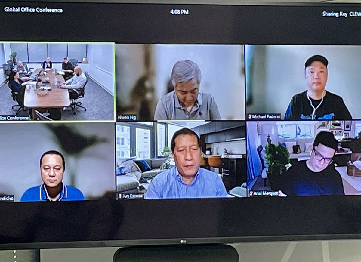 smurrell's tweet photo. Every Nation Seminary board meeting live in Nashville and via Zoom from Manila.

#ENSeminary

#RelationalDiscipleship
#BiblicalPreaching 
#ApostolicLeadership
#GlobalMission https://t.co/cQFbL5Z5PM
