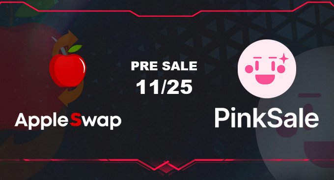 AppleSwapTrade's tweet photo. Guys, today we finish the PinkSale request after that we will able start poocoin ads actions 🍎

Take your position 🚁 https://t.co/6kb8hwLRnV