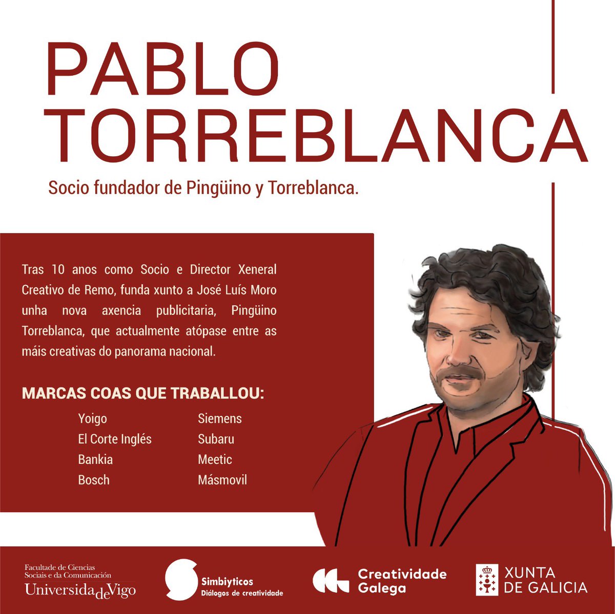fcom_uvigo's tweet photo. Estas mentes creativas van estar o venres na #fcsc contándonos proxectos, anécdotas, curiosidades, estilos… #falamedoteu #talentofcsc #uvigo #creatividad #publicidad https://t.co/vpTK8dCCxc