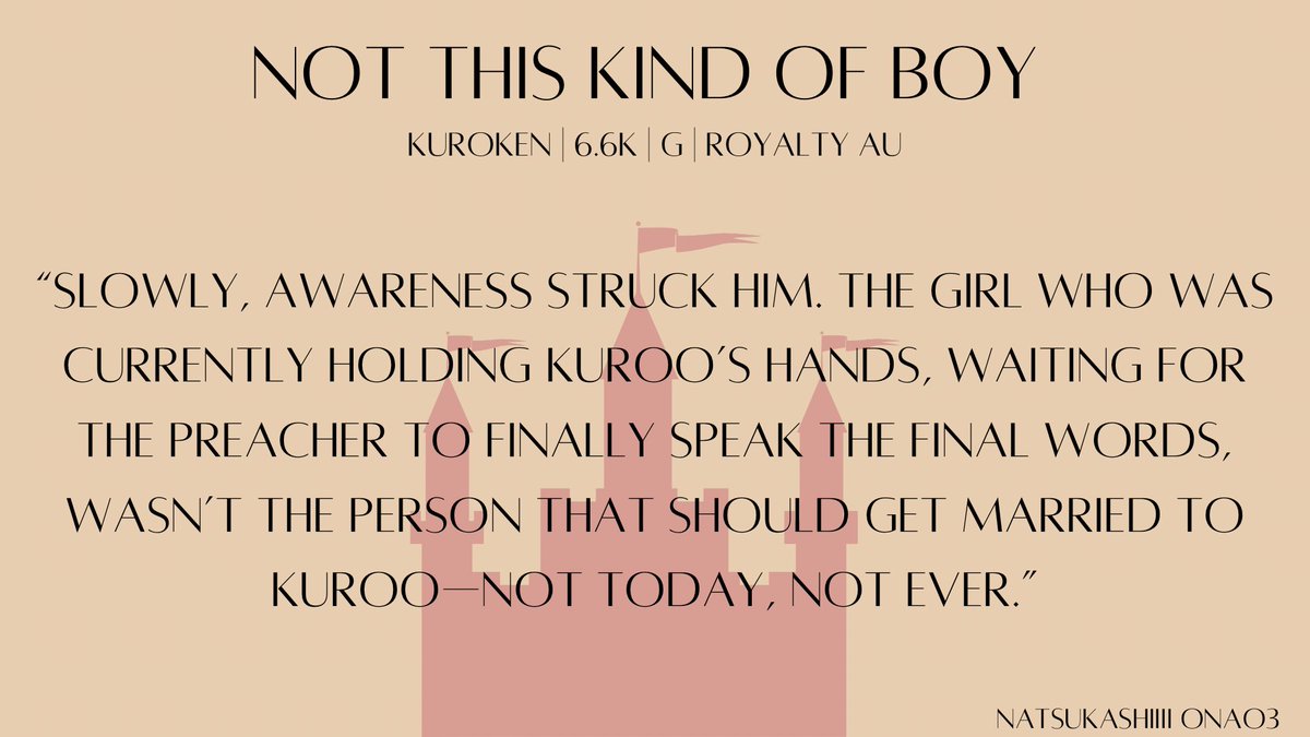 Natsu_kashiiii's tweet photo. “Not this kind of boy” 
for @sukunasganbarre for the @HQTSExchange 
Betaed by the amazing @raecheruro ! Thank u! 

Link in replies!:)

#kuroken | 6.6k | G | #SpeakNow https://t.co/mNCsgNBe59