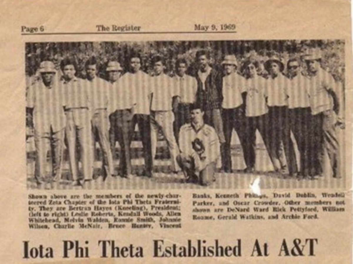 NCAT_FSE's tweet photo. They’re back! Please join The Office of Fraternity &amp; Sorority Engagement in welcoming the Zeta Chapter of Iota Phi Theta Fraternity, Inc. back to campus as an active Greek Organization. Welcome back gentlemen! https://t.co/BgoEhfJ2i9