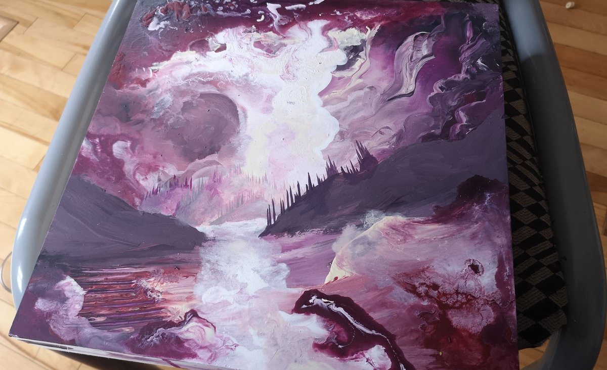 Lenieme's tweet photo. Lune Rouge
#WIP pictures from back in april
Original 12 x 12 painting is sealed and hidden in the deep forest!
#uniqueprocess
https://t.co/DG2VaaVhgt https://t.co/MQOkWZX29W