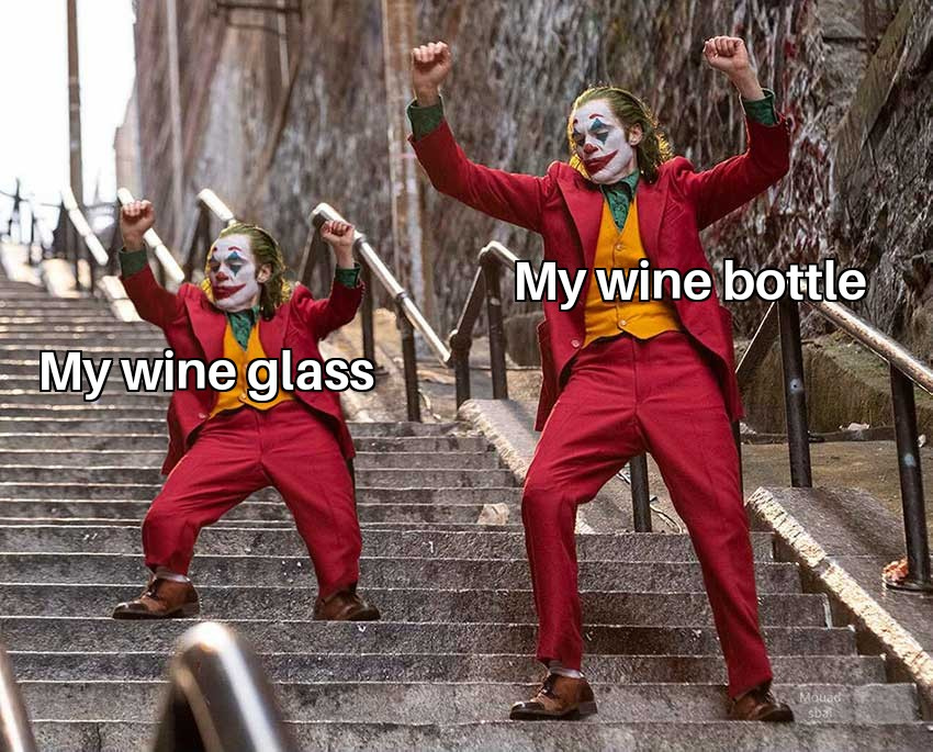 grapelisted's tweet photo. You never dance alone with wine
#winememe #wineoclock #TGL #TheGrapelist #wine #review #winereview #winelife #winetime #winelover #mywinemoment #Grapelistmemes #BlackGuyWineReview #BGWR #winedown #vino #winetuesday #joker #minijoker #dancedancerevolution #dance #dancer https://t.co/I3PDJJf498