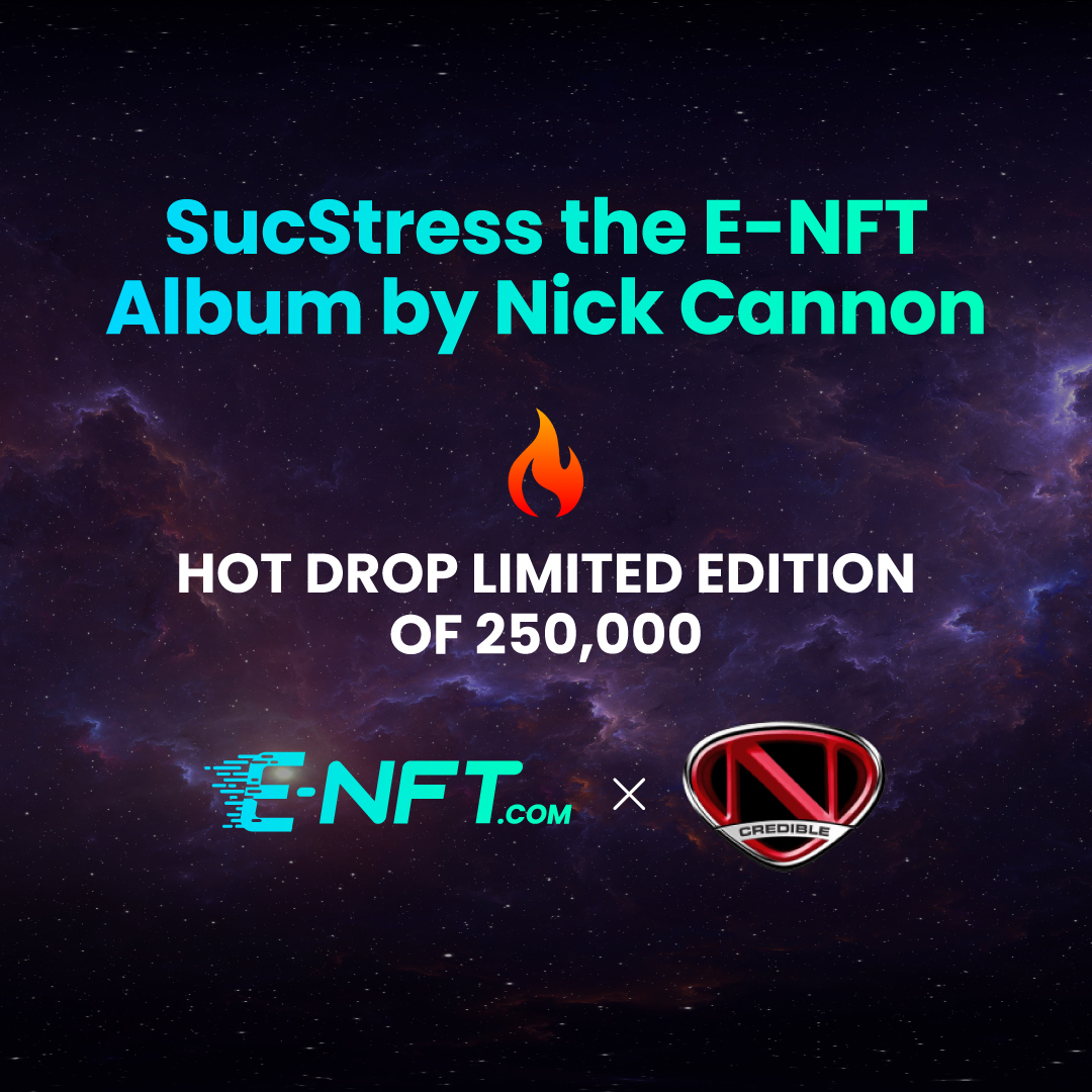 Hot drop alert!!! 👀 Check out <a href="/NickCannon/">Nick Cannon</a> and Ncredible Gang’s brand-new E-NFT album “SucStress”, limited to 250k copies and available exclusively at E-NFT.com! 
#enft