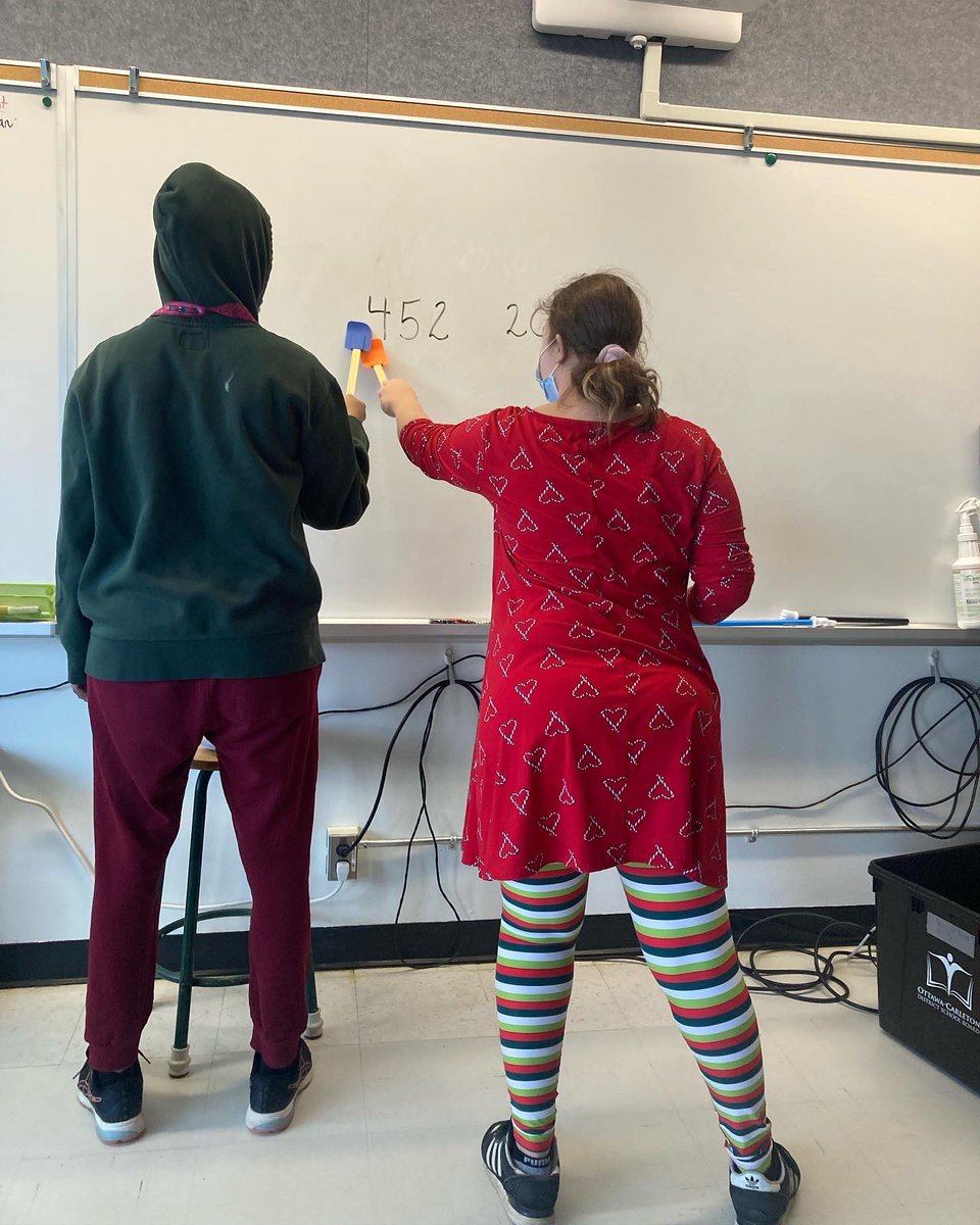 whsglp's tweet photo. Going old school and playing place value games. @OCDSB @WoodroffeHS https://t.co/KkVuySD1wt