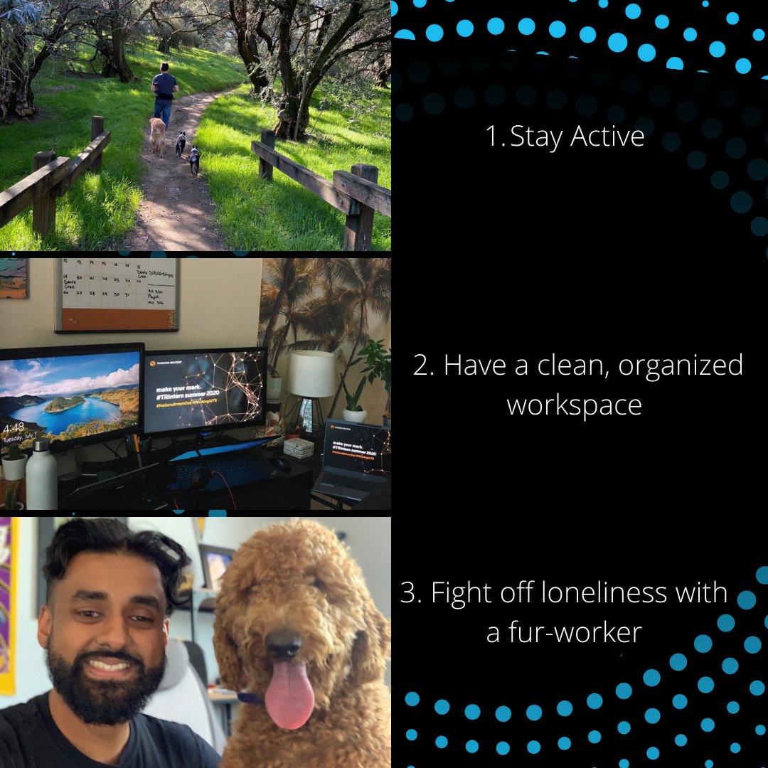 PonderaSolution's tweet photo. Earlier this year we announced that we will be working remotely indefintely, however, we want to remind you to take care of yourself and stay motivated while WFH. Here are some of our tips from our team. https://t.co/Ids25HjgGy