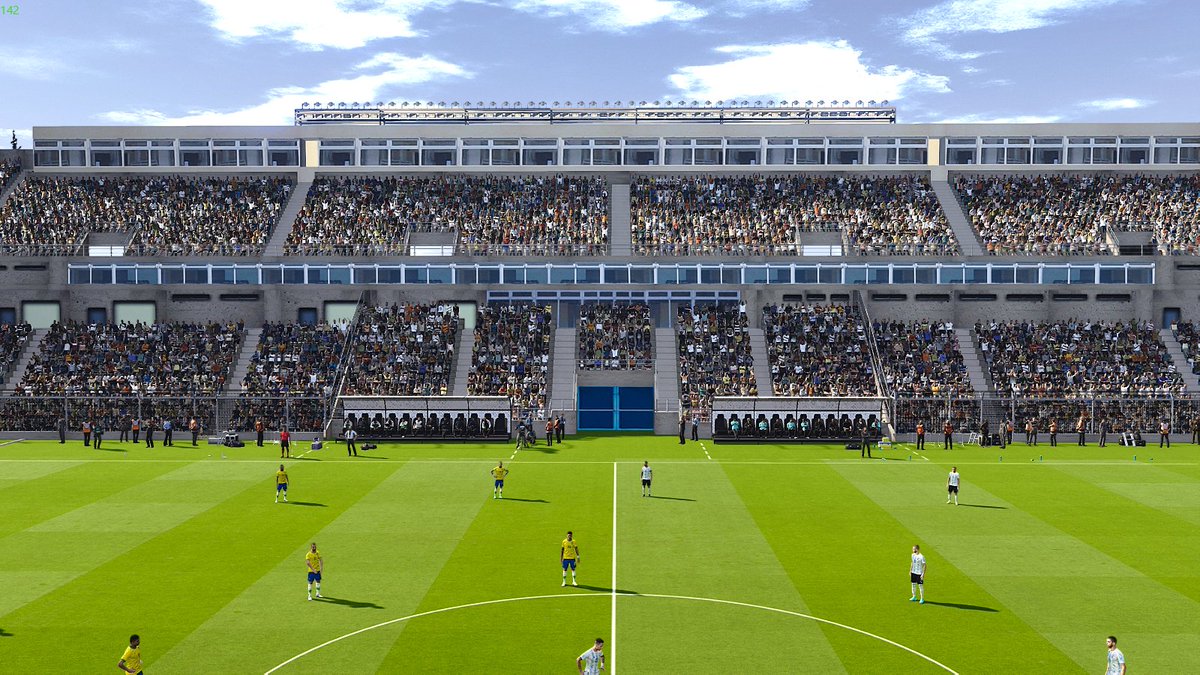 afapes's tweet image. En un ratito se viene #Argentina vs #Brasil por las #EliminatoriasQatar2022 y lo vas a poder recrear al detalle en la v3 de @PESDreamPatch 

Estadio Bicentenario de San Juan by @the_pelado 
@PesEditionAr #PES2021