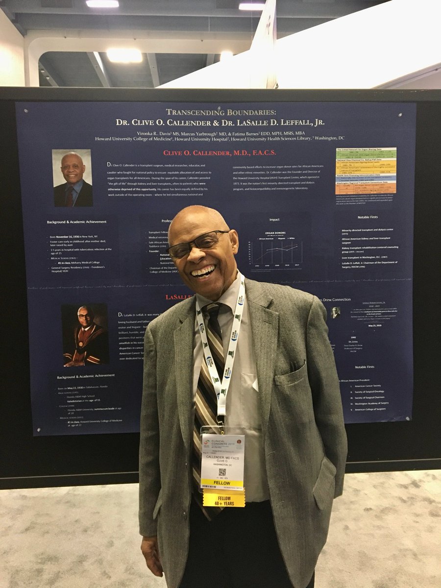 Happy Birthday to our Chair Emeritus, The Dr. Clive O. Callender, who has diligently served Freedman’s Hospital, HUH, and countless patients worldwide for decades!

There aren’t enough words to express the magnitude of your influence on medicine and work combating disparities