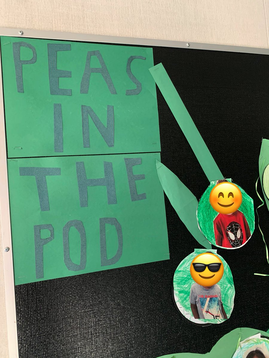 EktaaSingh3's tweet photo. It’s been a challenge to connect with other students in the school while trying to stay safe. Our pod has been trying to liven up the space and maintain connections. We put up a “Peas in the Pod” bulletin board to share about ourselves and created some artwork for our entryway. https://t.co/yHrR0HqBCe