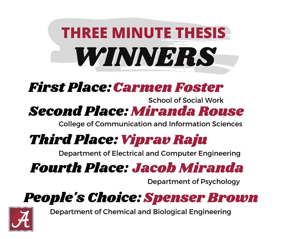 The University of Alabama Graduate School tweet media