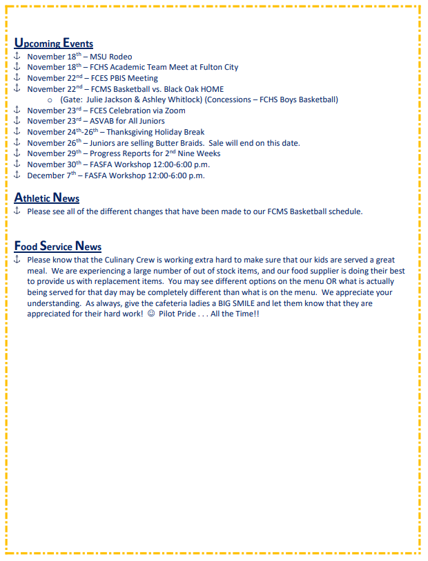 Pilot Preview for the Week of November 15th!  :)