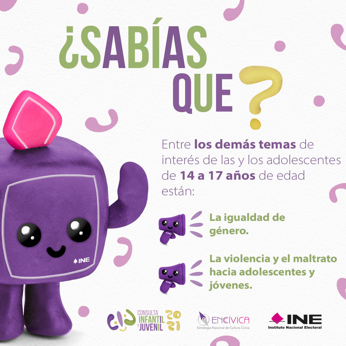 RegedhemAC's tweet photo. Participa en la Consulta Infantil y Juvenil 2021.
https://t.co/WI9JXbcekI 
@INEMexico 
@ople_Ver 
@RegedhemAC💚⚡ https://t.co/OlHCCZQuth