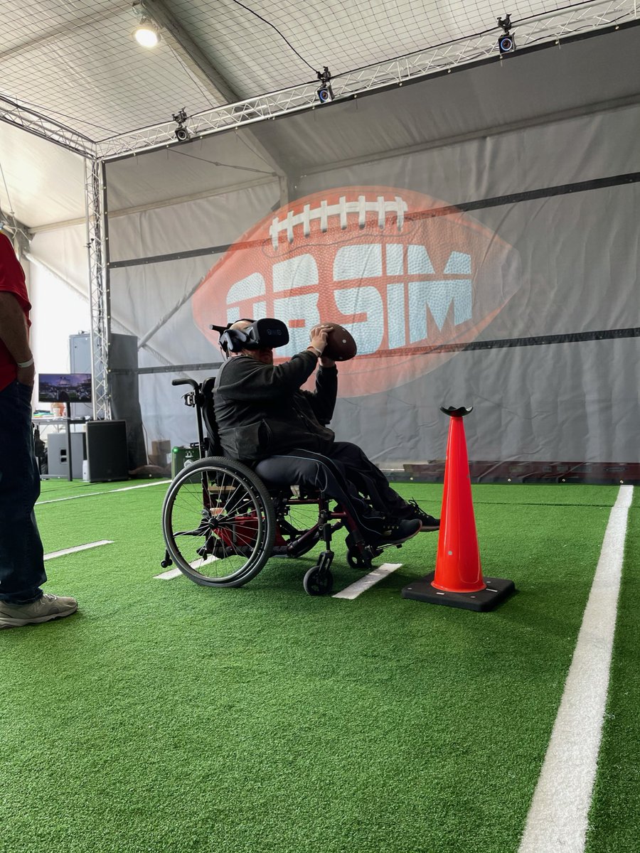 mmqbgame's tweet photo. Any age. Any Ability. Step in the sim and try it out for yourself!

Go to the link for more information about #MMQBGame #MMQB: https://t.co/7L2AQZ9NYw

#Football #FootballFans #StepInTheSim #QB #NFL #CFB #FootballGame #AmericanFootball #SportsVTS #VR #MMQB #GameDay https://t.co/pxCY40NnB6