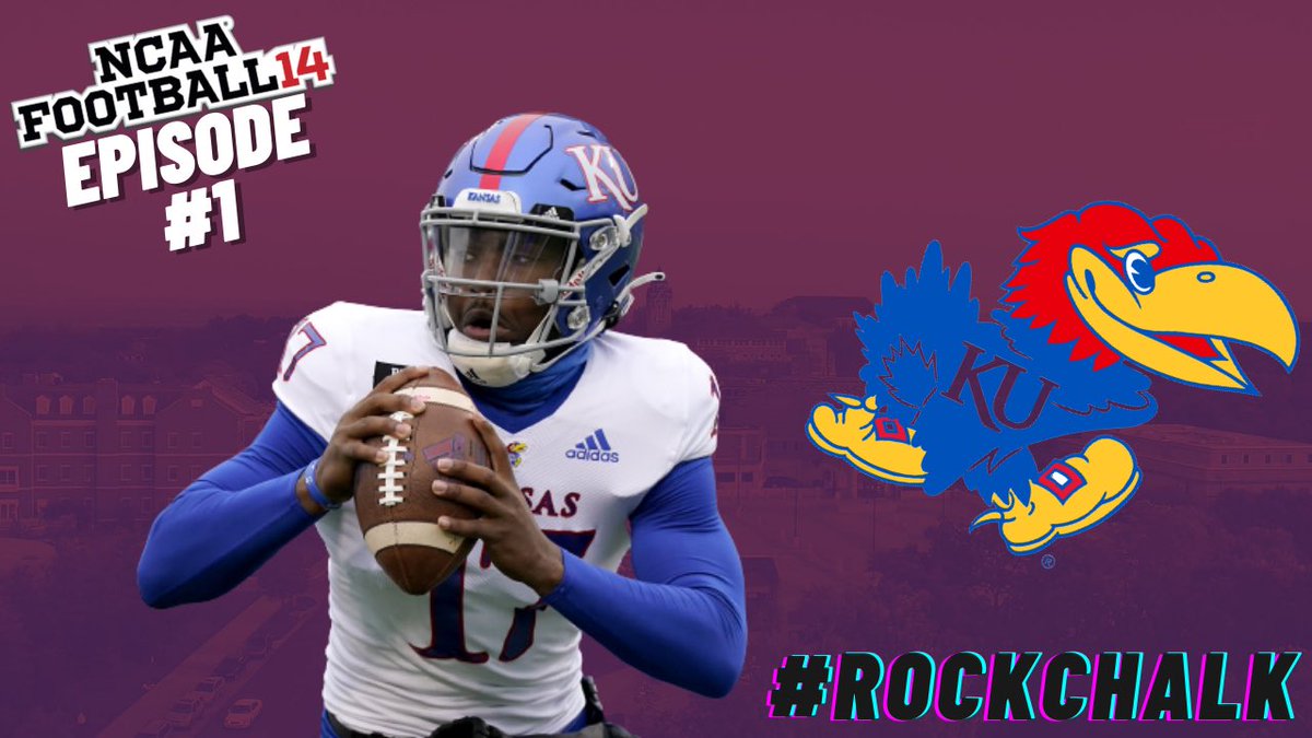 belacsmemes's tweet photo. Kansas Jayhawks Dynasty Ep. 1
Head Coach Belac Smemes has taken the reins and hopes to stop the  years of misery! Link in bio!
#ncaa14 #football #xbox #youtubegaming #kansas #jayhawks #RockChalk https://t.co/XTXqzq7Ddc