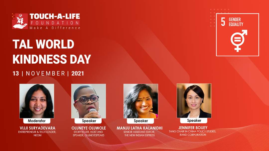 Vijji Suryadevara (@s_vijji) on Twitter photo Financial freedom is essential for gender equality, check out the Touch-A-Life foundation panel I hosted for World Kindness day. Amazing insights from <a href="/mkalanidhi/">Manju Latha Kalanidhi</a> <a href="/OluneyeOlu/">Oluneye Osinowo-Oluwole</a> <a href="/BoueyHuang/">Jennifer Huang Bouey</a>
youtu.be/6_jcqBg5res
#SDG5 #FinancialFreedom #womenintech #WomenInSTEM #shespeaksbureau Financial freedom is essential for gender equality, check out the Touch-A-Life foundation panel I hosted for World Kindness day. Amazing insights from <a href="/mkalanidhi/">Manju Latha Kalanidhi</a> <a href="/OluneyeOlu/">Oluneye Osinowo-Oluwole</a> <a href="/BoueyHuang/">Jennifer Huang Bouey</a>
youtu.be/6_jcqBg5res
#SDG5 #FinancialFreedom #womenintech #WomenInSTEM #shespeaksbureau