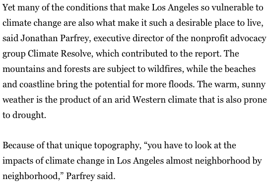ClimateResolve's tweet photo. ICYMI: Our Executive Director @jparfrey spoke with @whereishayley about the @CSO_LACo's #ClimateVulnerabilityAssessment and the impacts of #climatechange on Los Angeles. Read the full @latimes article now: https://t.co/9EmB4AwioH https://t.co/W2M6cBTTdc
