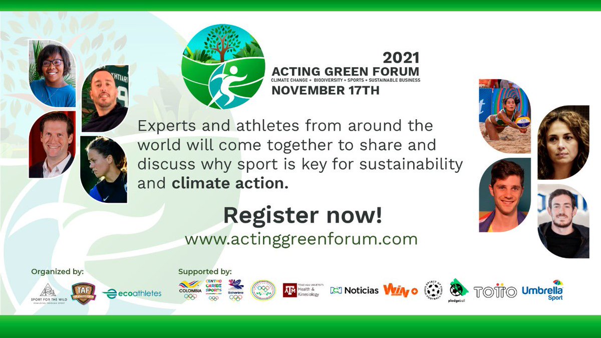 1er foro en LatAm sobre la intersección del deporte, cambio climático, sosteniblidad y biodiversidad.

Atletas de todo el mundo hablarán de cómo el poder del deporte puede ayudar a avanzar las metas de sostenibilidad <a href="/SDGaction/">UN SDG Action Campaign</a> e inspirar acción climática.