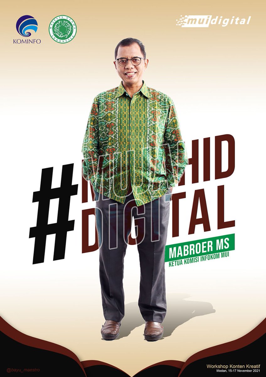 bayu_maestro's tweet photo. Ketua Infokom MUI - Drs. Mabroer MS
#MujahidDigital
#IslamWasathiyahMUI 
#MUIKotaMedan
#PUISumut https://t.co/2lENd0GaPu