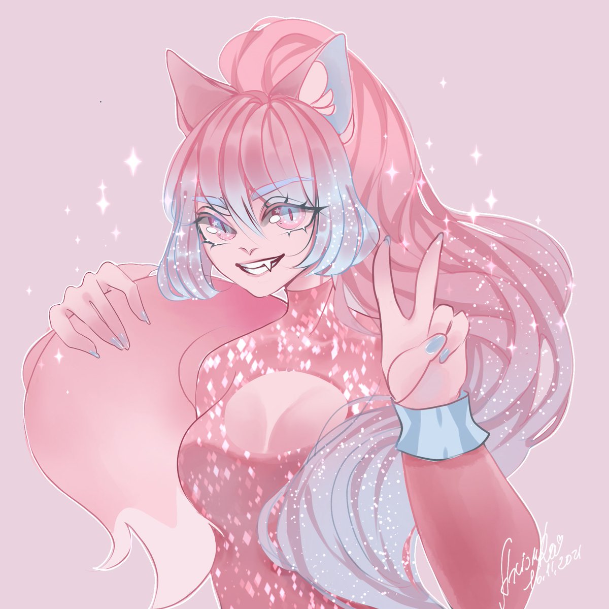 Axiomra's tweet photo. Foxy girl is finished! 😭💕✨
#pastel #aestetic #nekomimi #Kitsune https://t.co/seYutBcvRK