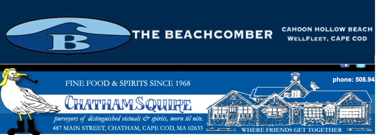 HappyCapeCod's tweet image. I finally did it. Penned the great debate - most iconic, @ChathamSquire or @TheComah? What do you think? happycapecod.com/most-iconic-ch…