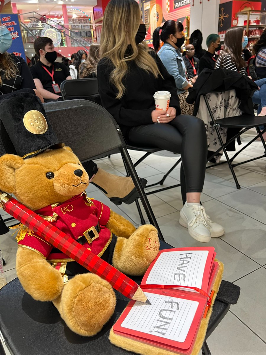 FAOSchwarz's tweet photo. #FAOSoldierBear was taking notes during our staff meeting to bring you the best experience you can have this holiday season! Holiday hours to be announced soon.
#FAOSchwarz #ReturnToWonder #WorldOfToys #HaveFun #Fun https://t.co/0gzdGFR83j