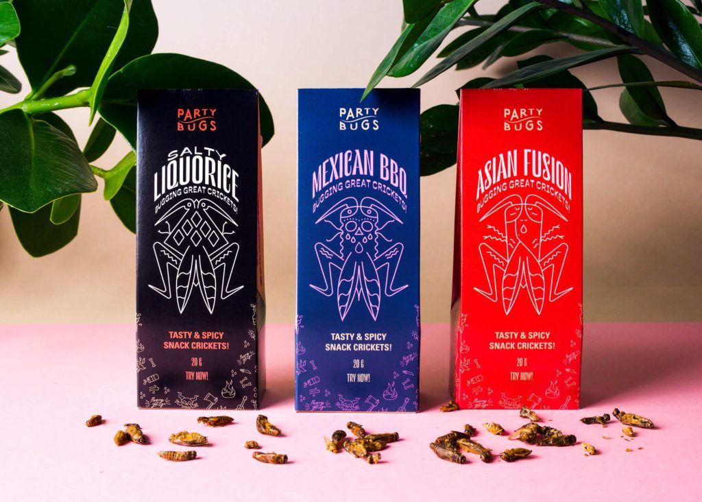 Lol kinda love this brand from Helsinki that's making party snacks from edible insects 🦗

partybugs.com/en/