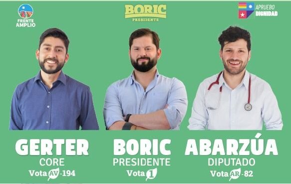 dgerter's tweet photo. Este 21 de noviembre acompáñanos junto a Nestor Abarzúa Diputado y @gabrielboric para comenzar a construir un país en dignidad para todas y todos. #VOTA1 #GERTERCORE https://t.co/kD2J8c2uA5