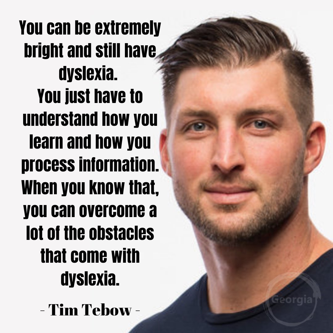 L💙VE this quote!
#ownit #dyslexicandproud #understandhowyoulearn 
#dyslexia #smart #dyslexicadvantage  #mindsetmatters #timtebow  
Quote: the awesome @TimTebow